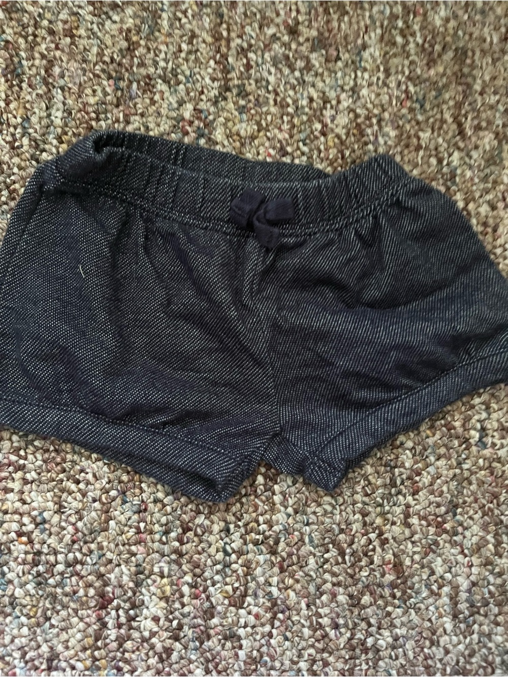 okie dokie Black High-Waist Casual Shorts